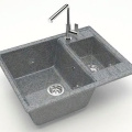 Кух.мойка Granit MARRBAXX глянц Жаклин Z190 Q8 (темно-серая)